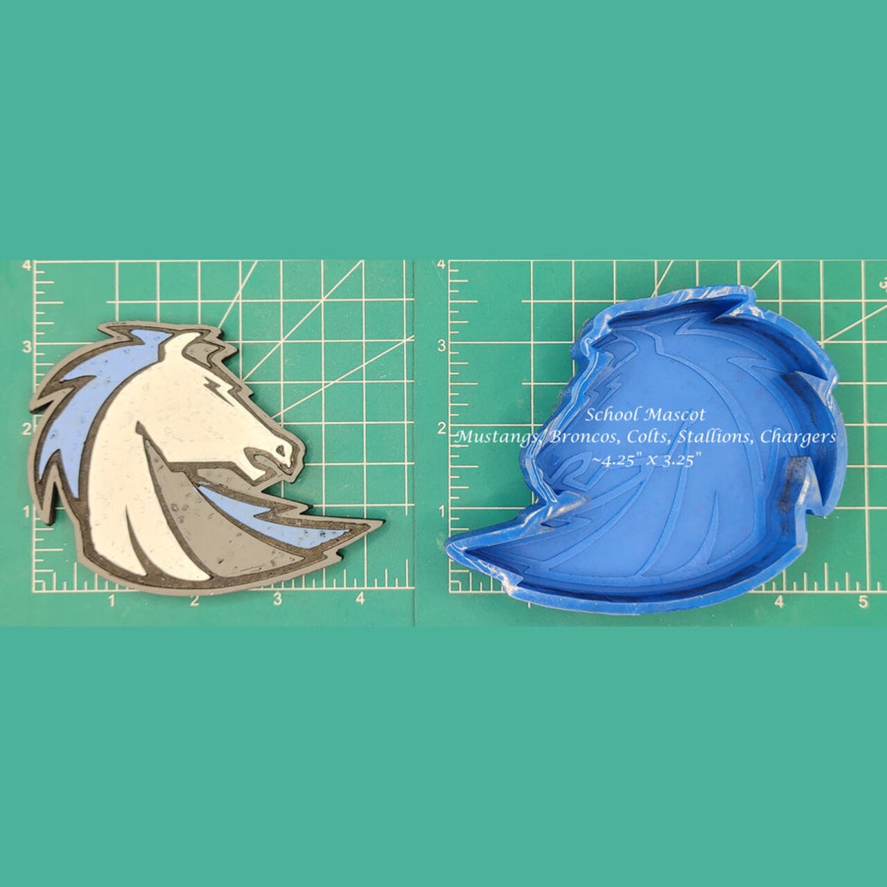 Chargers, Mustangs, Broncos, Colts, Stallions, School Mascot Silicone Freshie Mold